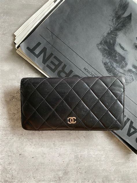 chanel small trifold wallet replica|authentic Chanel lambskin wallet.